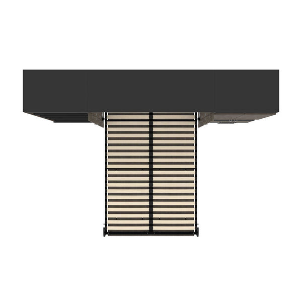 Lit escamotable deux places (double) avec rangement multifonctionnel (119L)