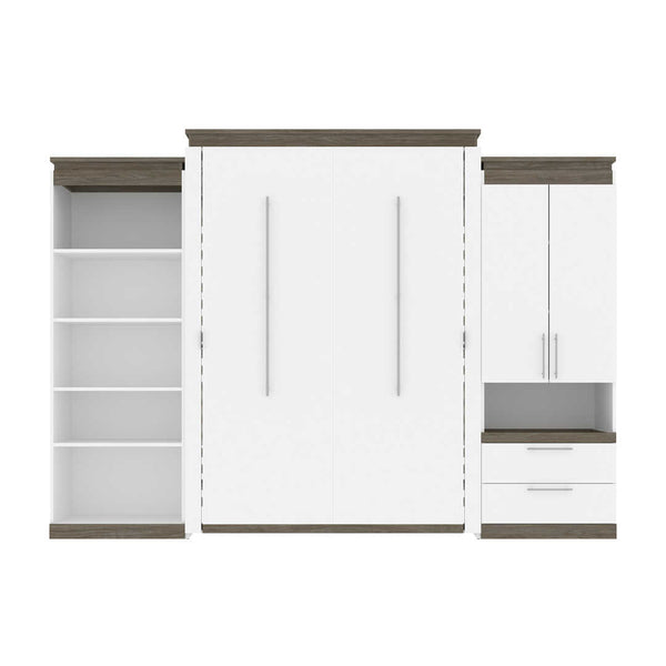 Grand lit escamotable (queen) avec rangement multifonctionnel (125L)