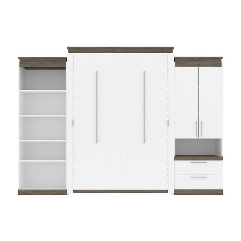 Grand lit escamotable (queen) avec rangement multifonctionnel (125L)