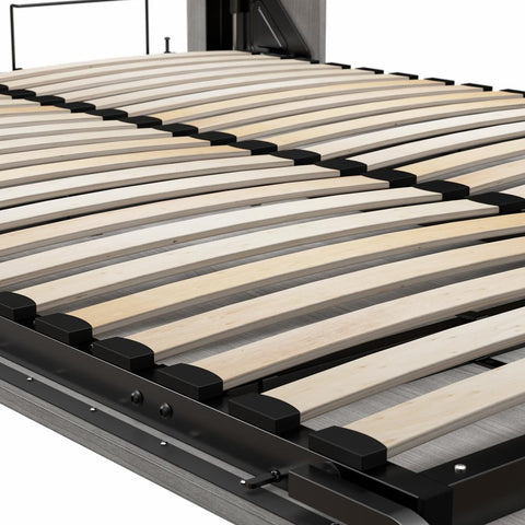 Grand lit escamotable avec armoires (115L)