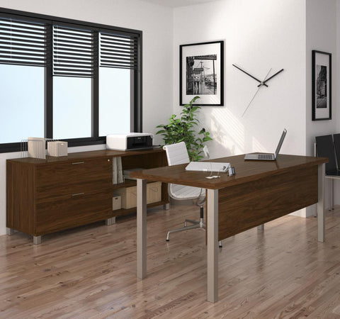 72W Table Desk with Credenza