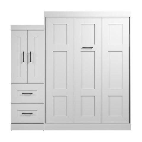 Queen Murphy Bed with Wardrobe (90W)