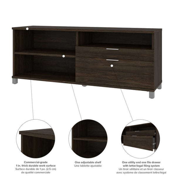 Crédence 72L à 2 tiroirs