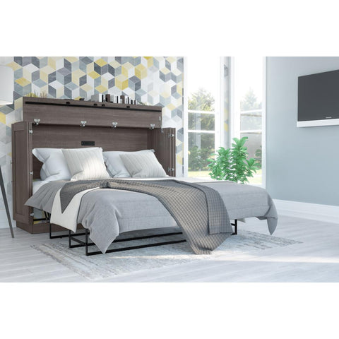 Grand lit cabinet (queen) 66L avec matelas