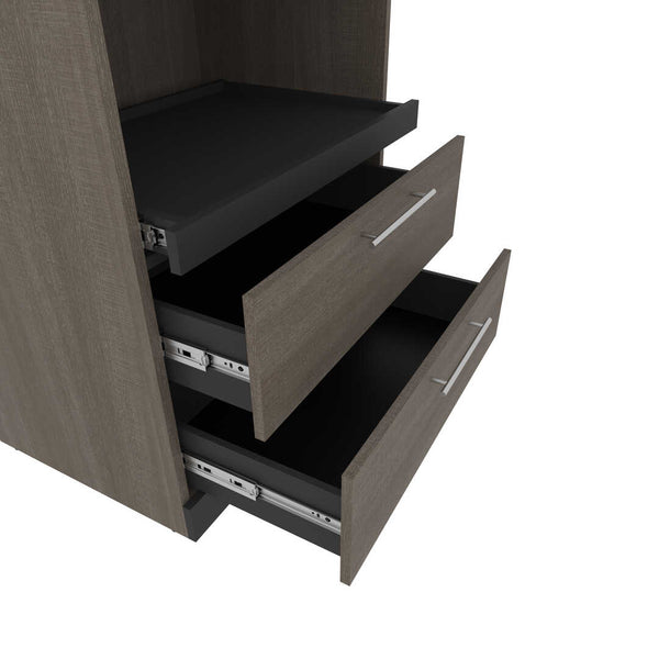 Grand lit escamotable (queen) avec rangement multifonctionnel (125L)