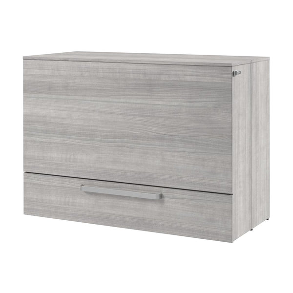 57W Full Murphy Cabinet Bed with Pullout Drawer and Mattress