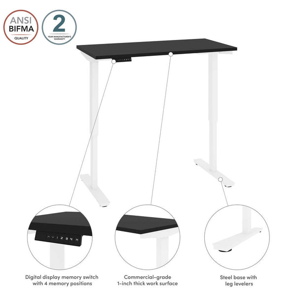 Bureau assis-debout électrique 48L x 24P
