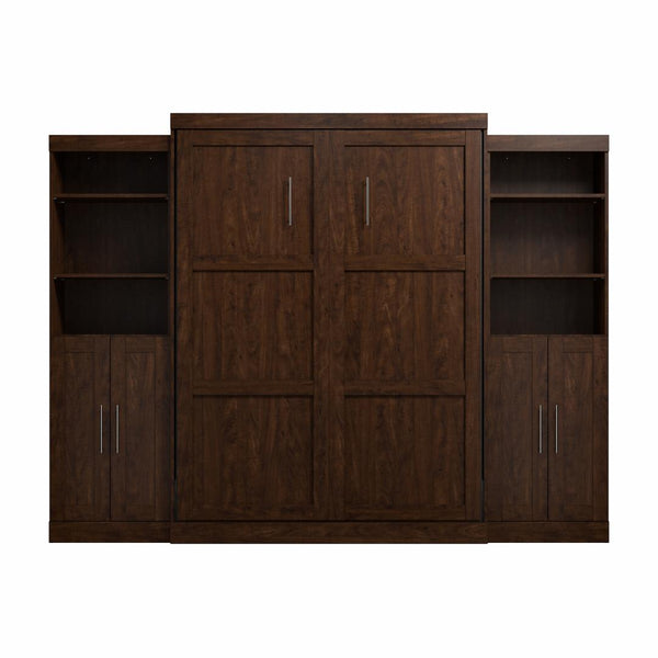 Queen Murphy Bed with Closet Storage Organizers (115W)