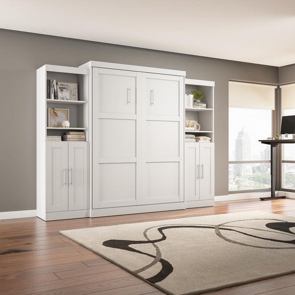 Queen Murphy Bed with Closet Storage Organizers (115W)