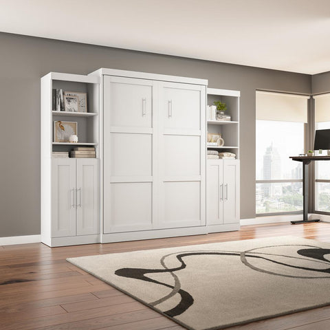 Queen Murphy Bed with Closet Storage Organizers (115W)