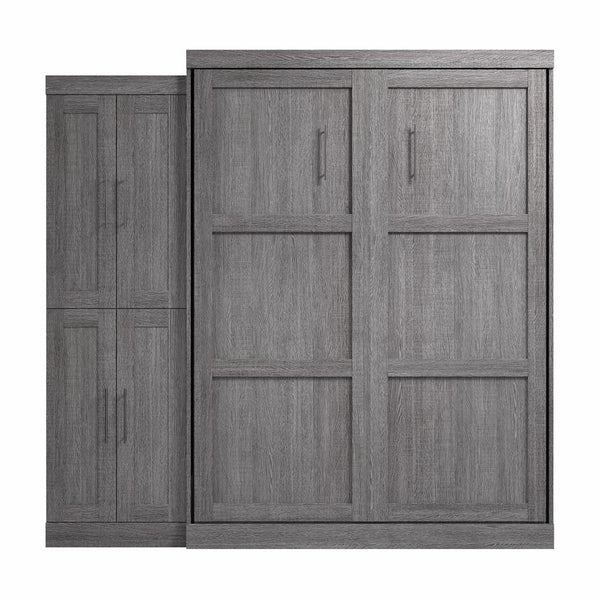 Grand lit escamotable avec organisateur de garde-robe (90L)