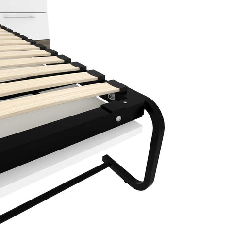 Lit escamotable deux places (double) et solutions de rangement étroites avec tiroirs (99L)