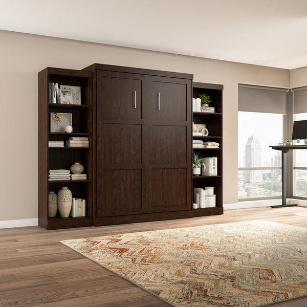 Grand lit escamotable et 2 étagères (115L)