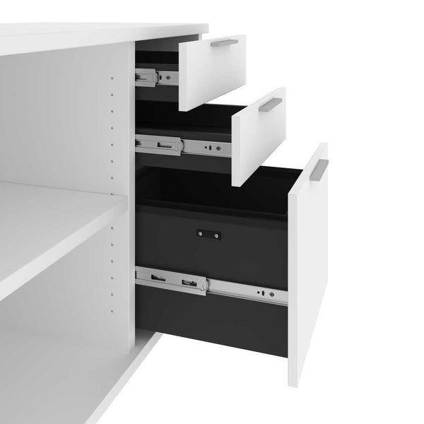 Bureau assis-debout en L 72L