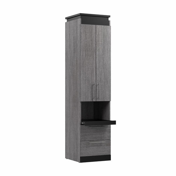Armoire étroite 20L avec portes, tiroirs et tablette coulissante
