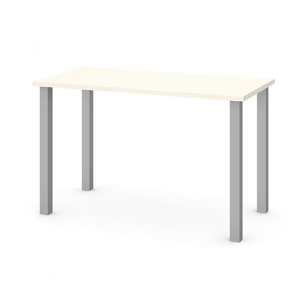 Table de bureau 48L avec pattes de métal carrées
