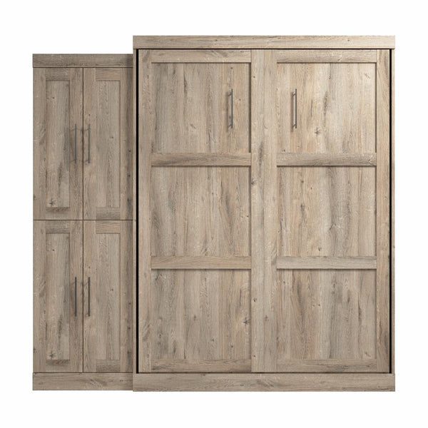 Grand lit escamotable avec organisateur de garde-robe (90L)