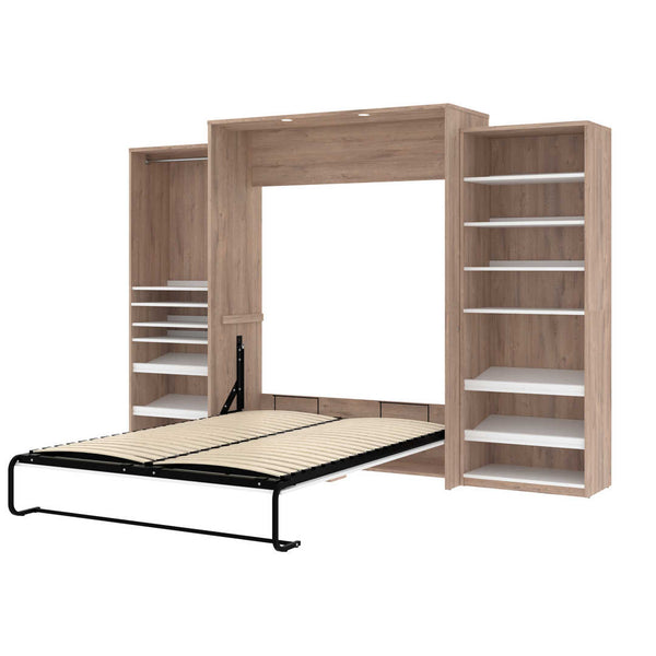 Grand lit escamotable avec 2 organisateurs de garde-robe (125L)