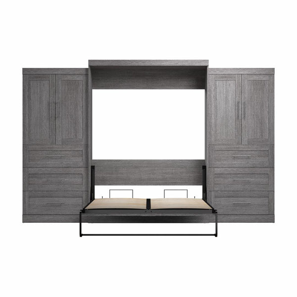 Grand lit escamotable avec penderies (136L)