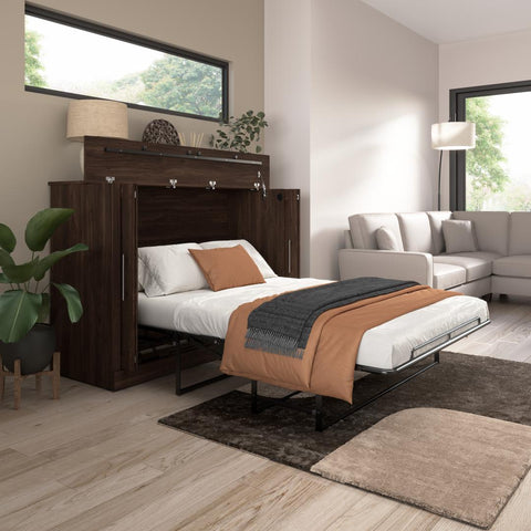 Lit cabinet double 69L avec matelas