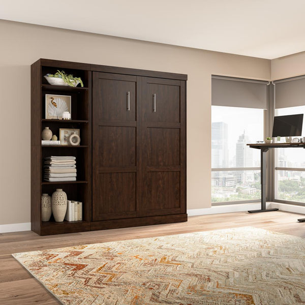 Full Murphy Bed with Shelving Unit (84W)