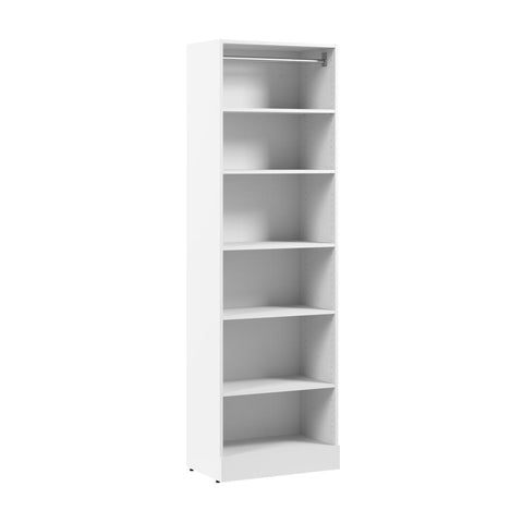 Organisateur de garde-robe modulaire pour walk-in ou placard avec tablettes 25L x 16P