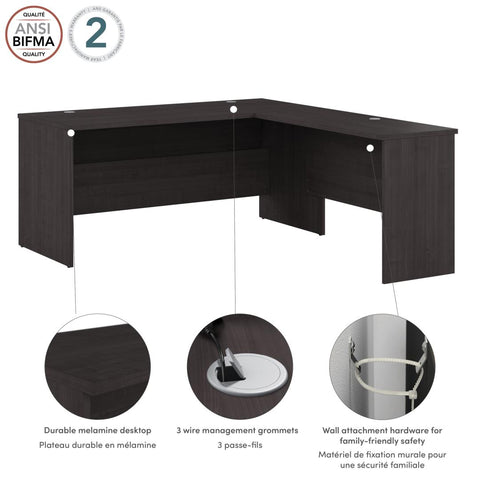 65W L Shaped Desk