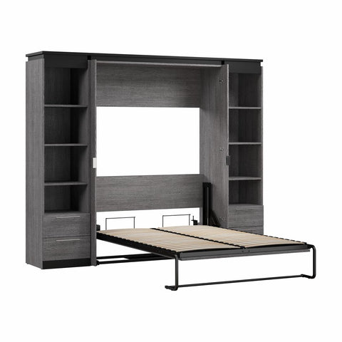 Full Murphy Bed with Shelves and Drawers (100W)