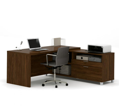 72W L-Shaped Office Desk
