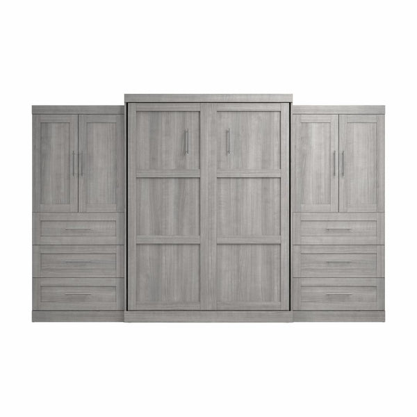 Grand lit escamotable avec penderies (136L)