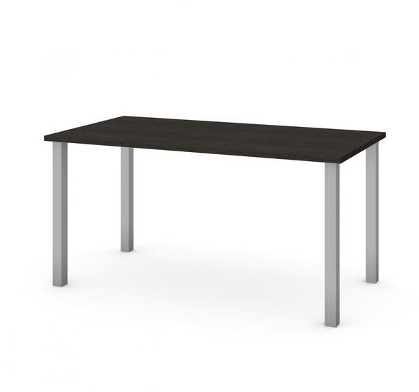 Table de bureau 60L avec pattes de métal carrées