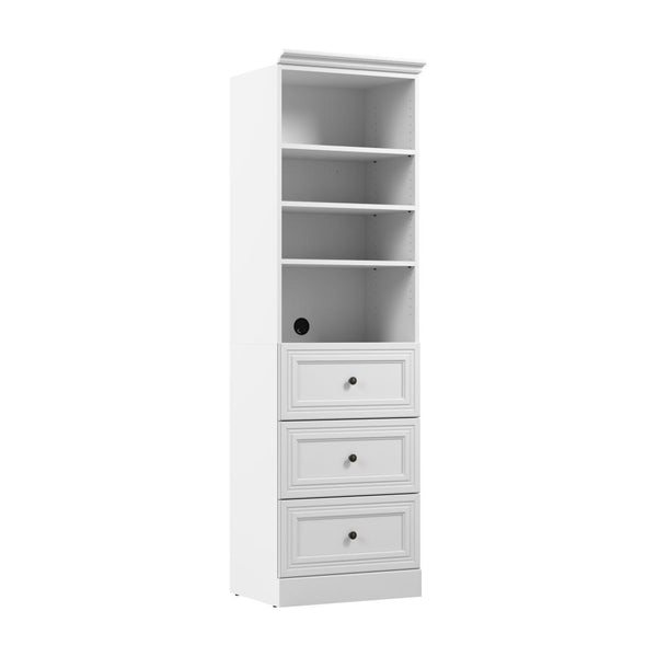 Traditional Closet System with Shelves & Drawers, 25W x 20D