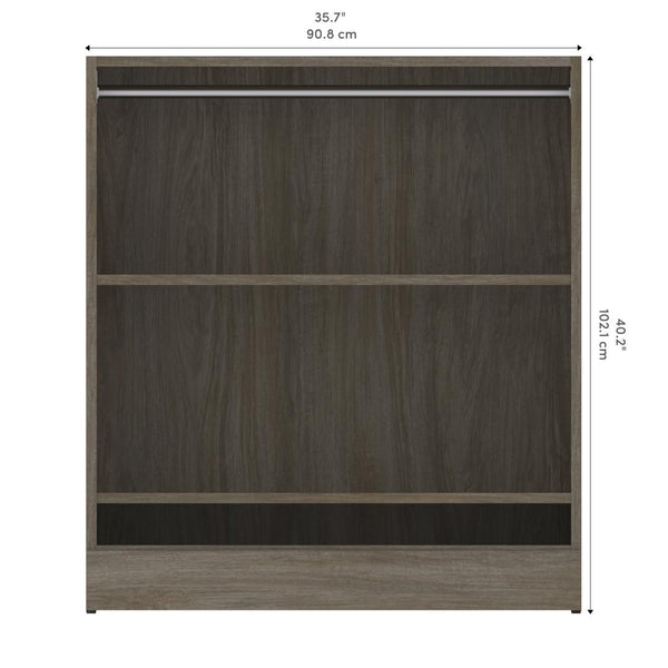 Traditional Small Closet System with Shelves, 36W x 19D