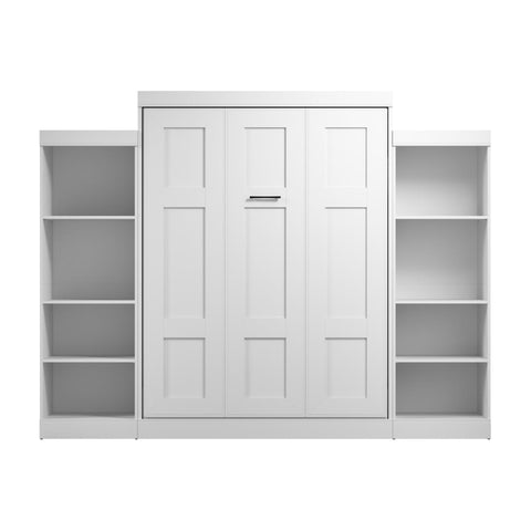 Grand lit escamotable avec organisateurs de garde-robe (115L)