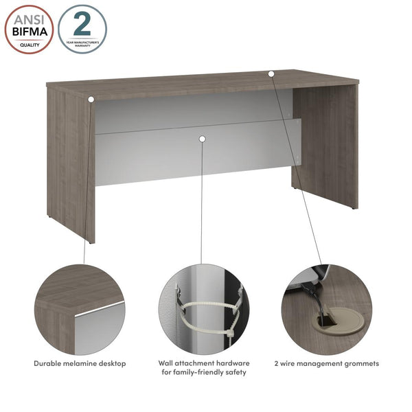 Bureau sans caisson 65L