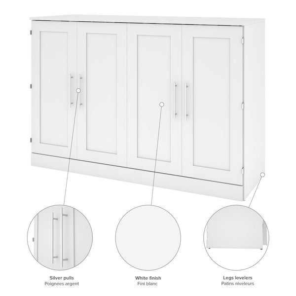 Grand lit cabinet (queen) 66L avec matelas