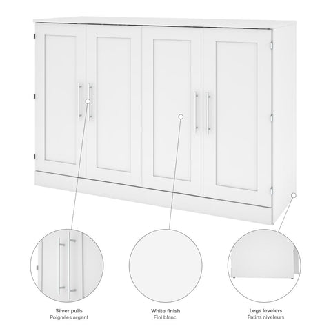 Grand lit cabinet (queen) 66L avec matelas