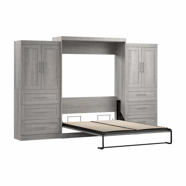 Grand lit escamotable avec penderies (136L)