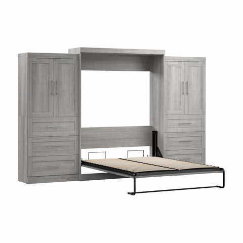 Grand lit escamotable avec penderies (136L)