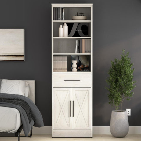 Organisateur de garde-robe avec tiroir et portes 25L