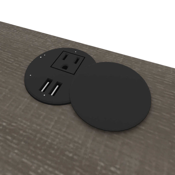 60W x 30D Standing Desk with Dual Monitor Arm