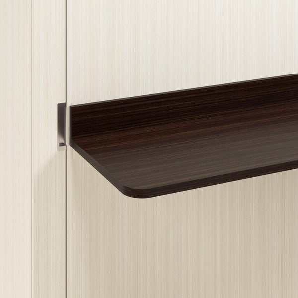 Lit escamotable double avec bureau et 2 armoires (107L)