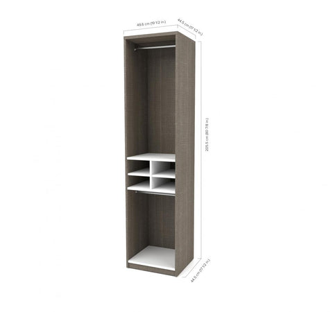 Organisateur de garde-robe avec compartiments 40L