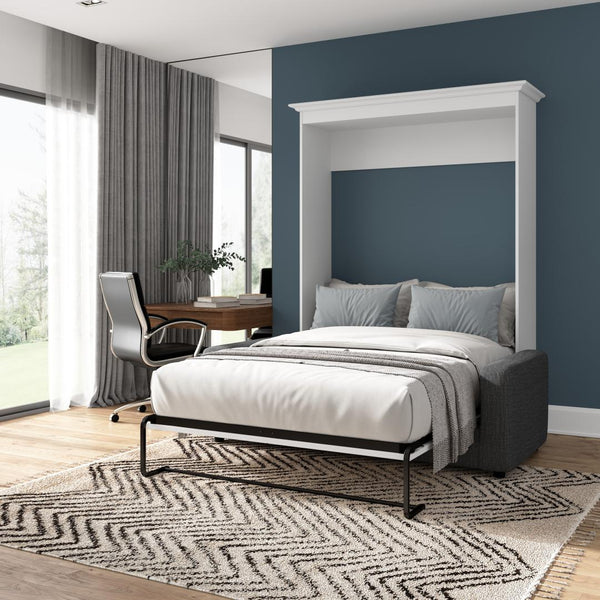 Lit escamotable double avec canapé (73L)