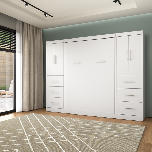 Full Murphy Bed with 2 Wardrobes (109W)