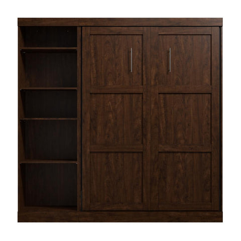 Full Murphy Bed with Shelving Unit (84W)