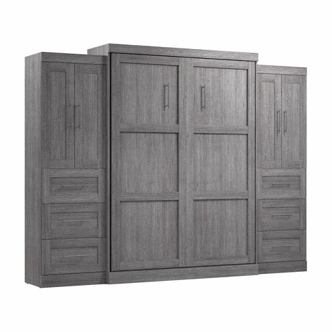 Grand lit escamotable avec armoires-penderies (115L)
