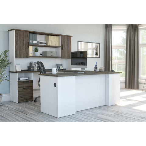 Bureau de direction en L ou en U avec huche