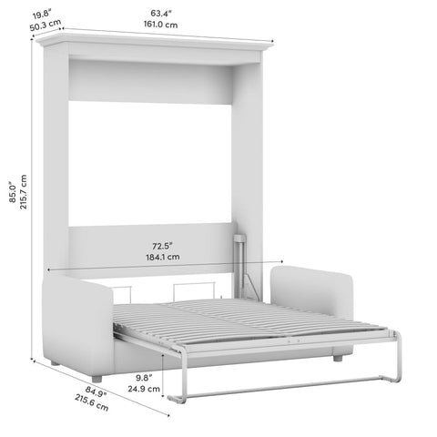 Full Murphy Bed with Sofa (73W)