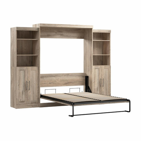 Queen Murphy Bed with Closet Storage Organizers (115W)